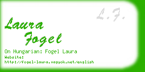 laura fogel business card